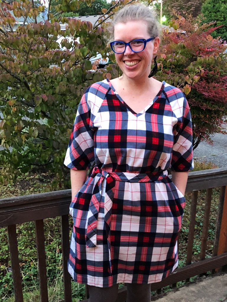 plaid flannel dress