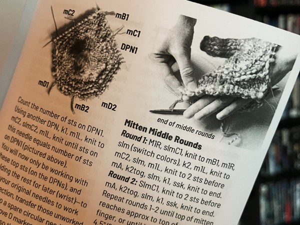 inside spread of Either/Or zine